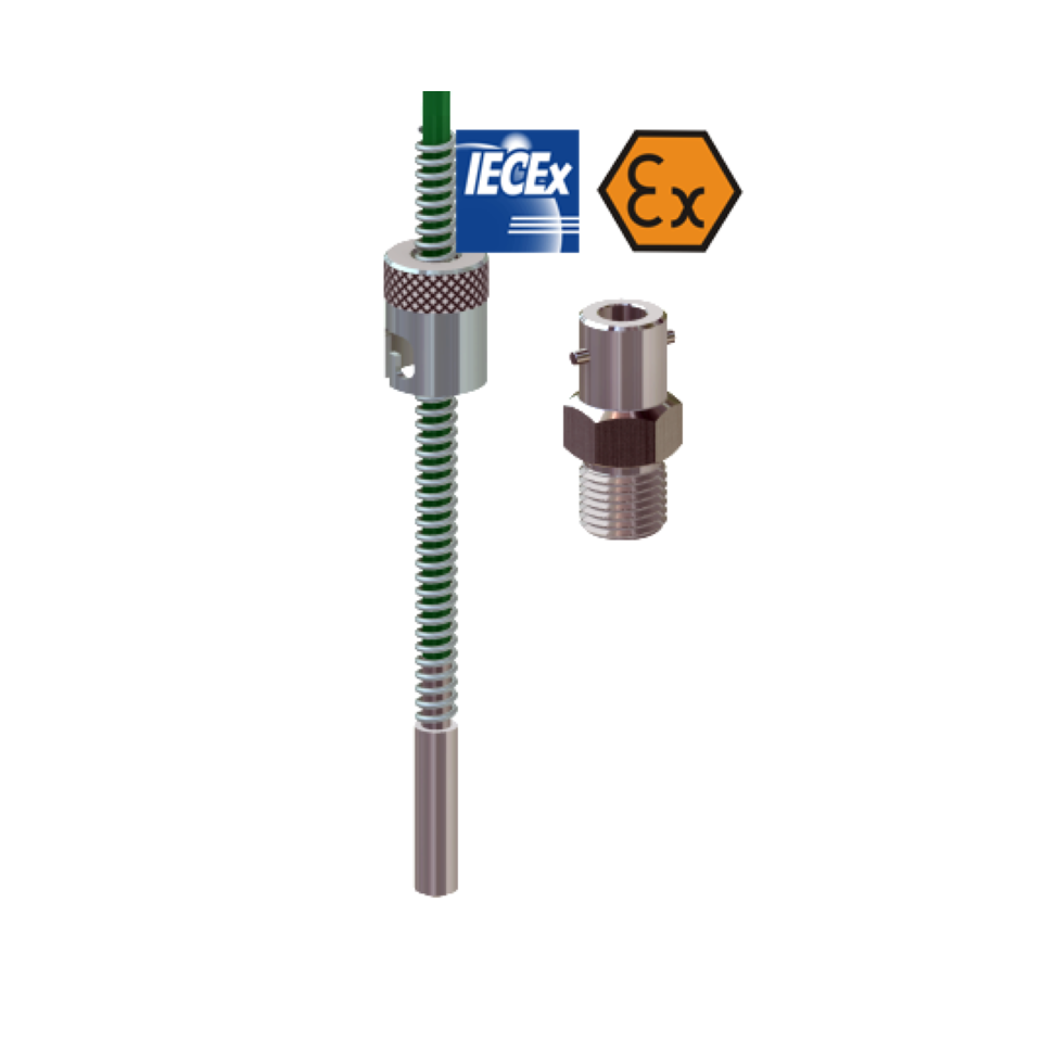 Jiskrově bezpečný kabelový termočlánek ATEX s jiskrovou bezpečností
