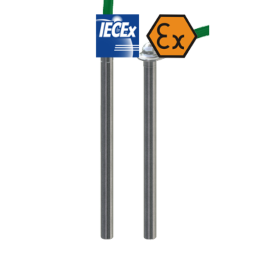 Kabelový termočlánek s jiskrově bezpečným pístem ATEX