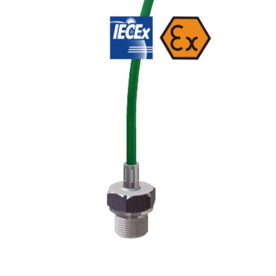 Bedraad thermokoppel met intrinsiek veilige ATEX-verbinding