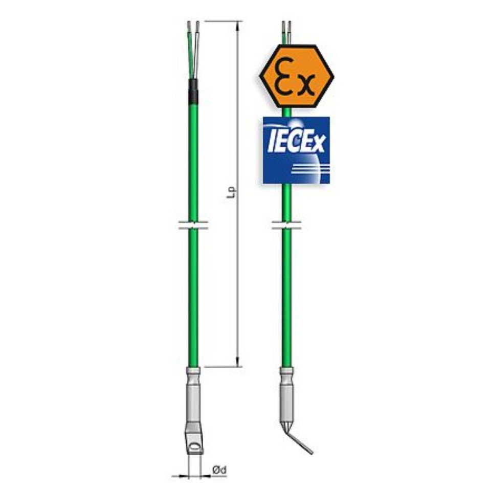 Intrinsically Safe ATEX Lug Wired Thermocouple