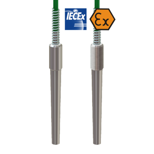 Bedraad thermokoppel met intrinsiek veilige ATEX-reductie
