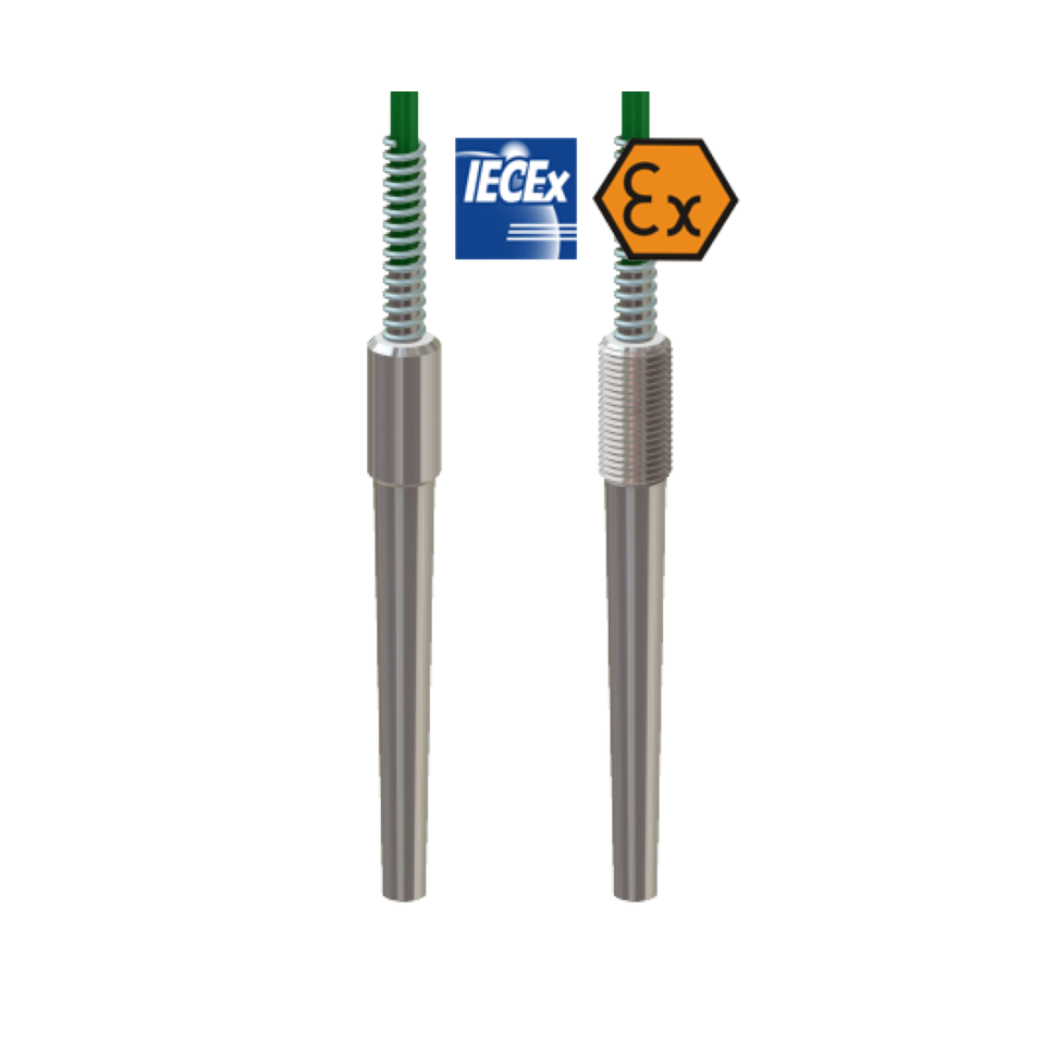 Kabelový termočlánek s jiskrově bezpečnou redukcí ATEX