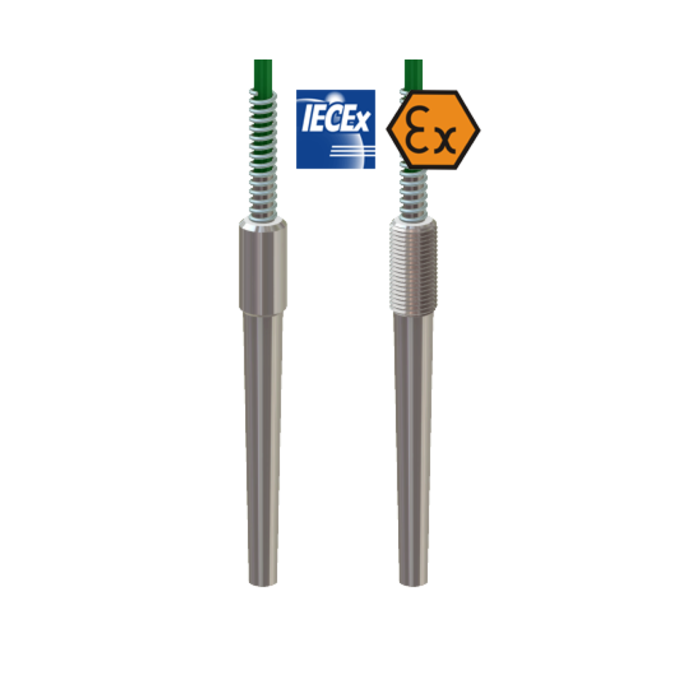 Termopar cableado con reducción ATEX intrínsecamente segura