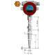 Termometr oporowy z wyświetlaczem i redukcją - ATEX Exi / Exd