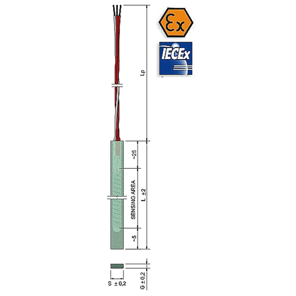 Termometro a resistenza all'intaglio ATEX a sicurezza aumentata