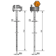 Explosion-proof ATEX thermocouple measuring insert