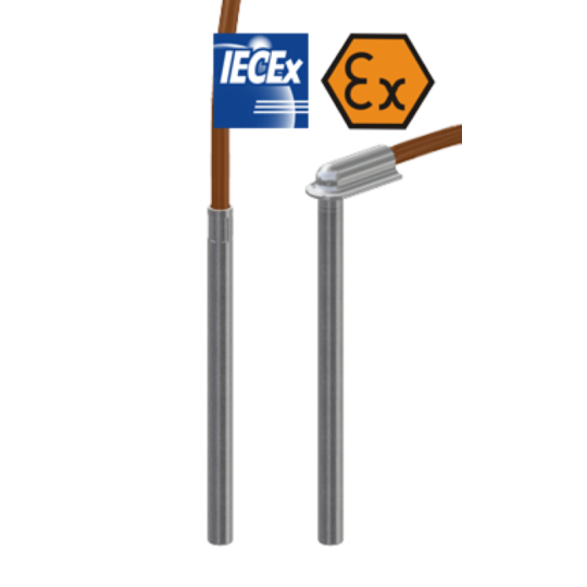 Thermomètre à résistance câblé avec plongeur ATEX et sécurité intrinsèque