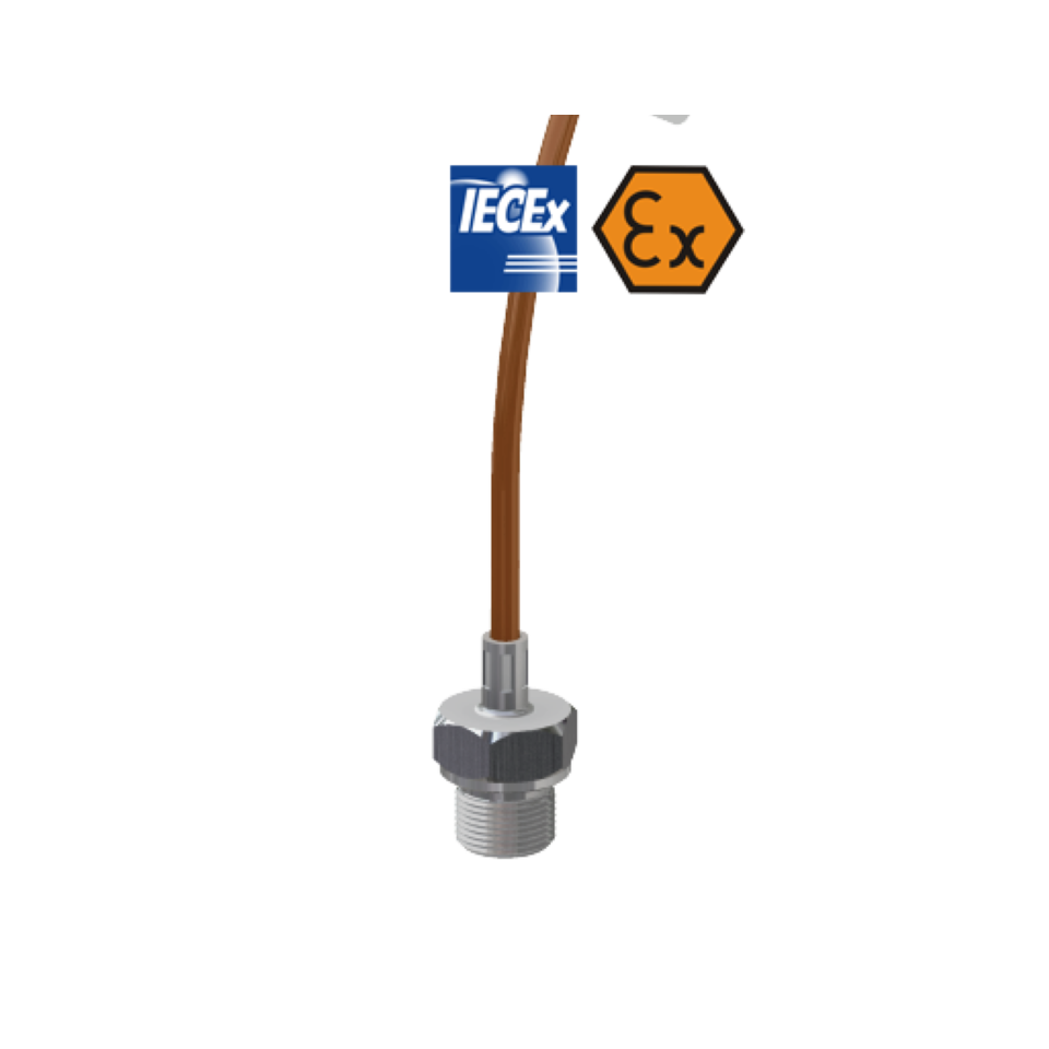 Kabelgebundenes Widerstandsthermometer mit eigensicherem ATEX-Anschluss