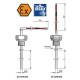 Bedrade weerstandsthermometer met intrinsiek veilige ATEX-schuifaansluiting