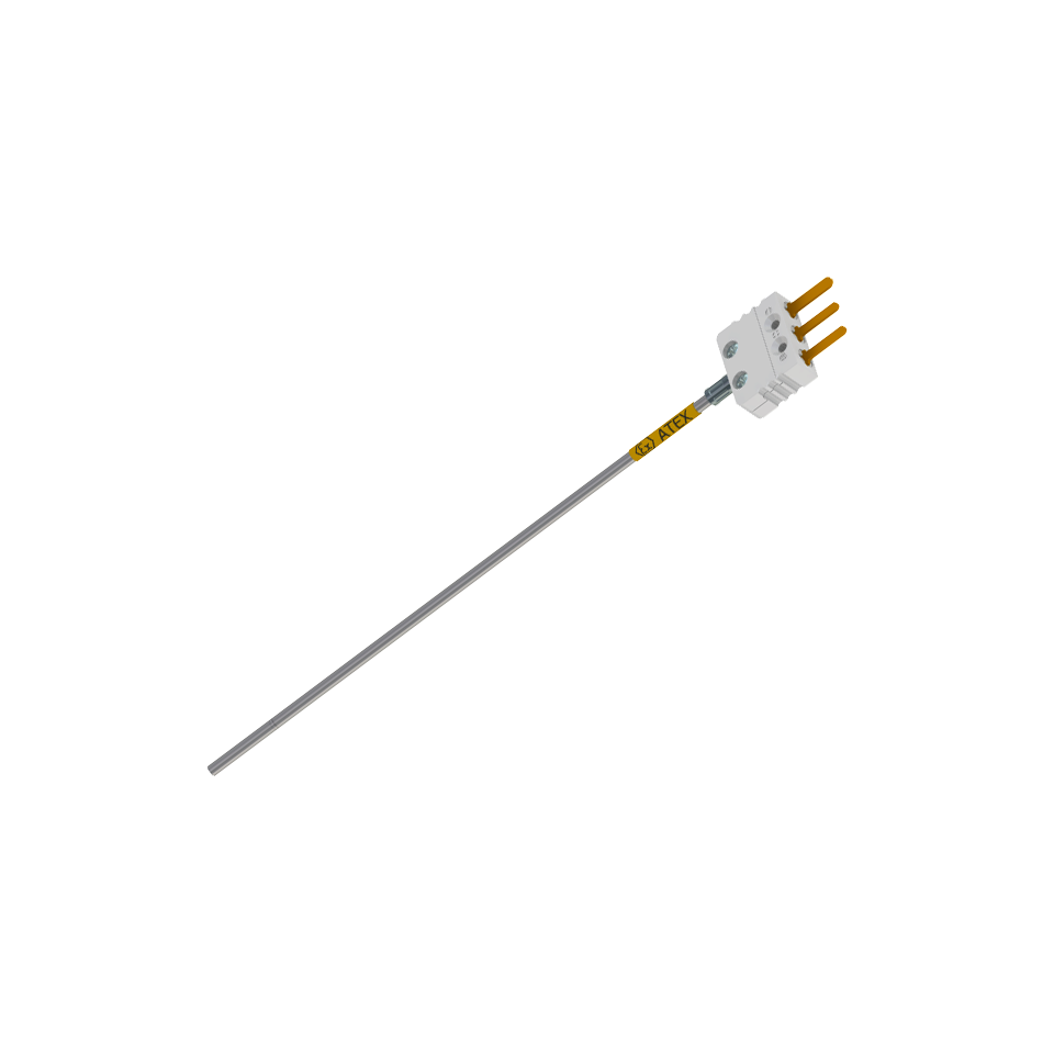 Ummanteltes Widerstandsthermometer, Mini-Anschluss, eigensicher