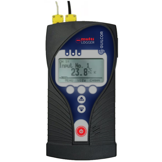 Multilogger - Thermometer with 4 thermocouple inputs and Ethernet port