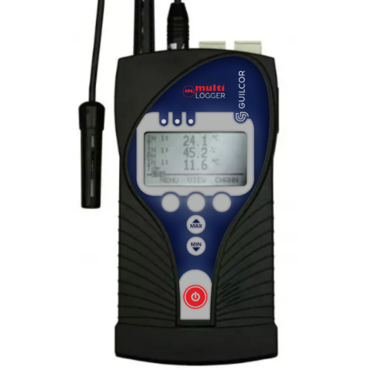 Ethernet Multilogger - thermo-hygro-CO2 meter with 2 MiniDIN and 2 terminals