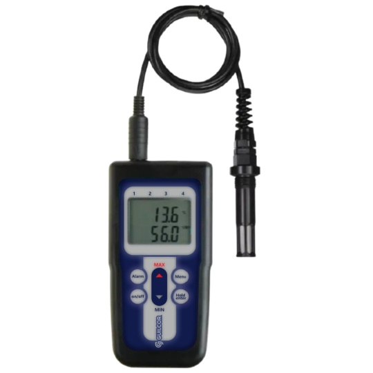 Thermo-hygrometer for measuring compressed air