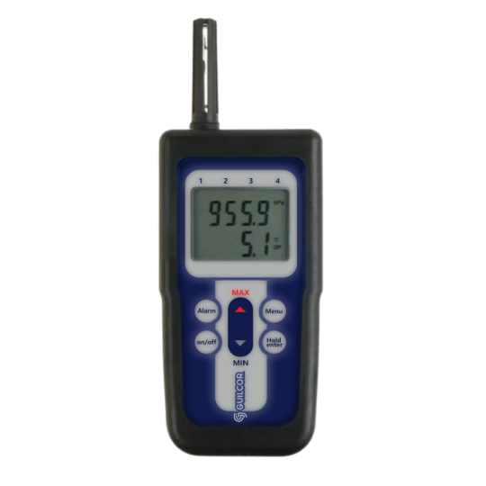 Termómetro-higrómetro con sonda magnética de temperatura - Registrador