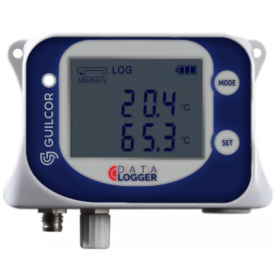 Temperature data logger for two Pt1000 external sensors