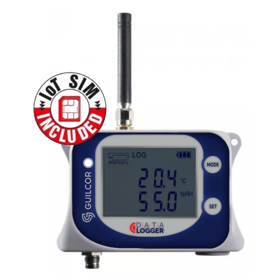 Data logger GSM de temperatură și umiditate pentru sondă externă cu modem integrat