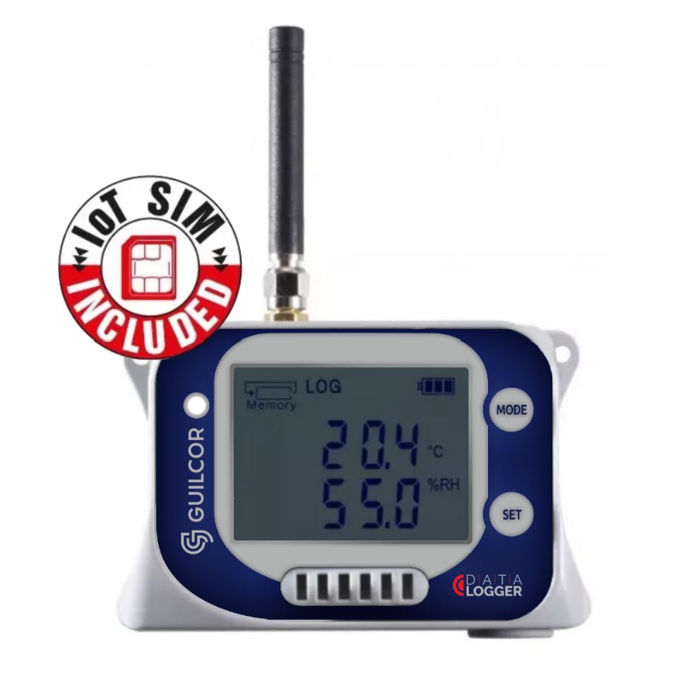 Registrator de date GSM de temperatură și umiditate cu senzori și modem integrați