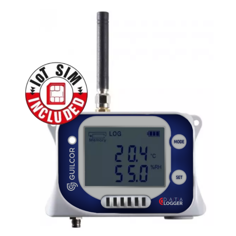 Data logger GSM di temperatura e umidità con per sonda di