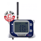 Registrador de dados de temperatura e umidade GSM com conector para sonda de temperatura externa