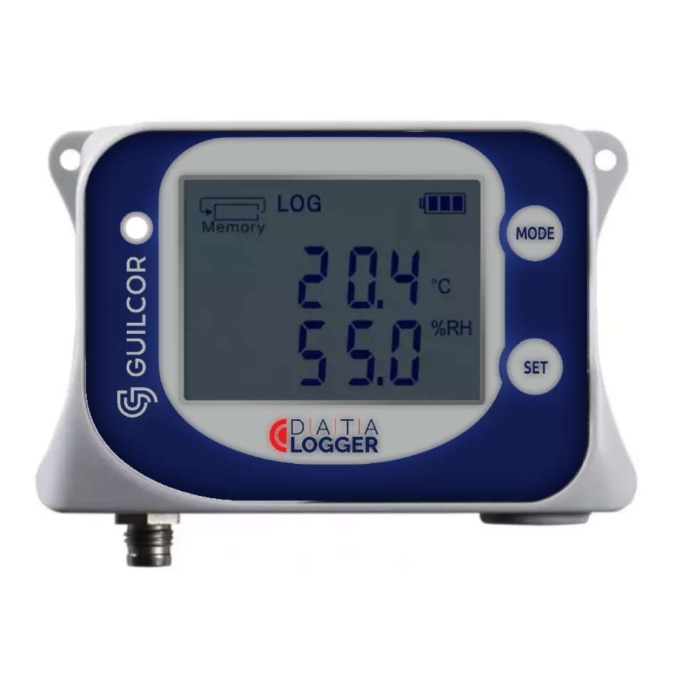 Registrador de temperatura y humedad para sonda externa