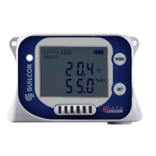 Registrador de dados de temperatura e umidade com sensores integrados