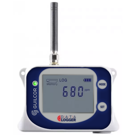Enregistreur de données GSM CO2 avec capteurs intégrés et modem