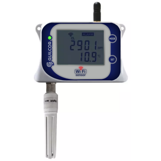 Capteur WiFi de température, d'humidité relative, de CO2 et de pression atmosphérique avec sonde intégrée