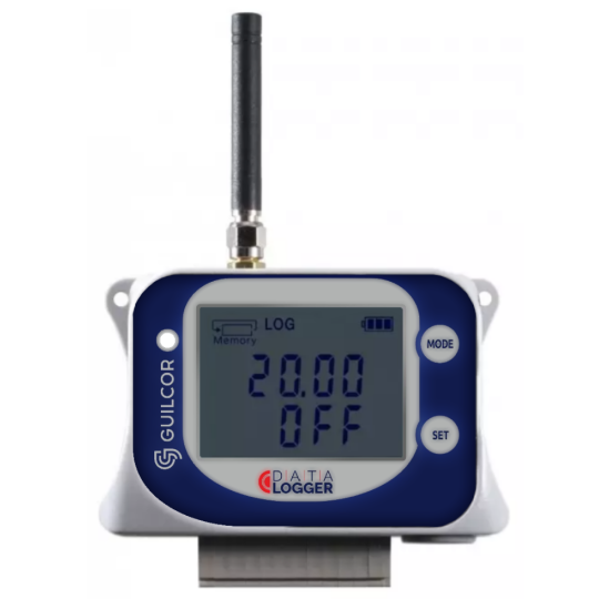 GSM data logger for 3 current inputs and 1 two-state input with modem