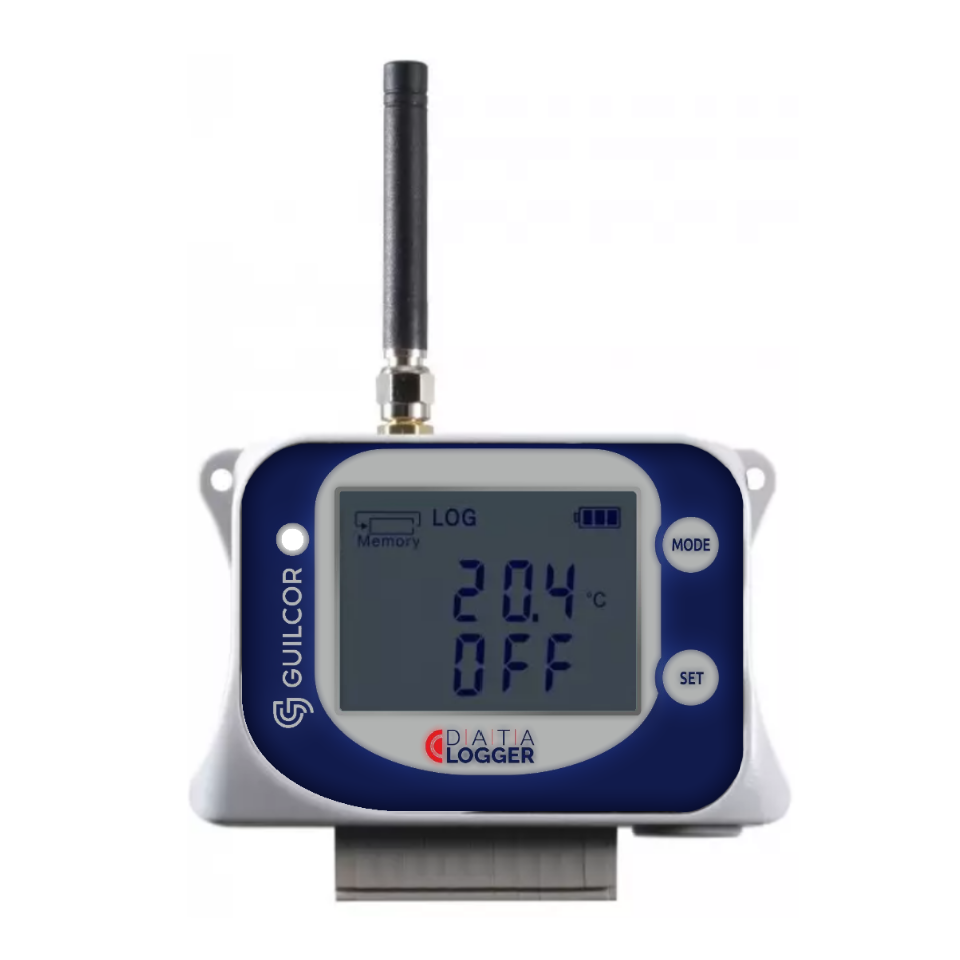 Temperature data logger with integrated sensor and GSM modem