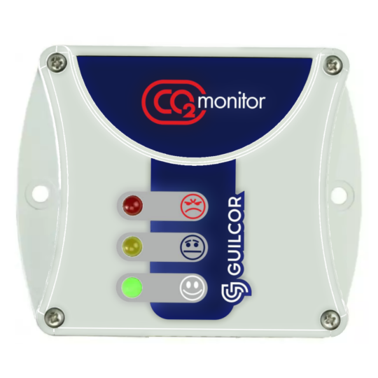 CO2 monitor with integrated carbon dioxide sensor