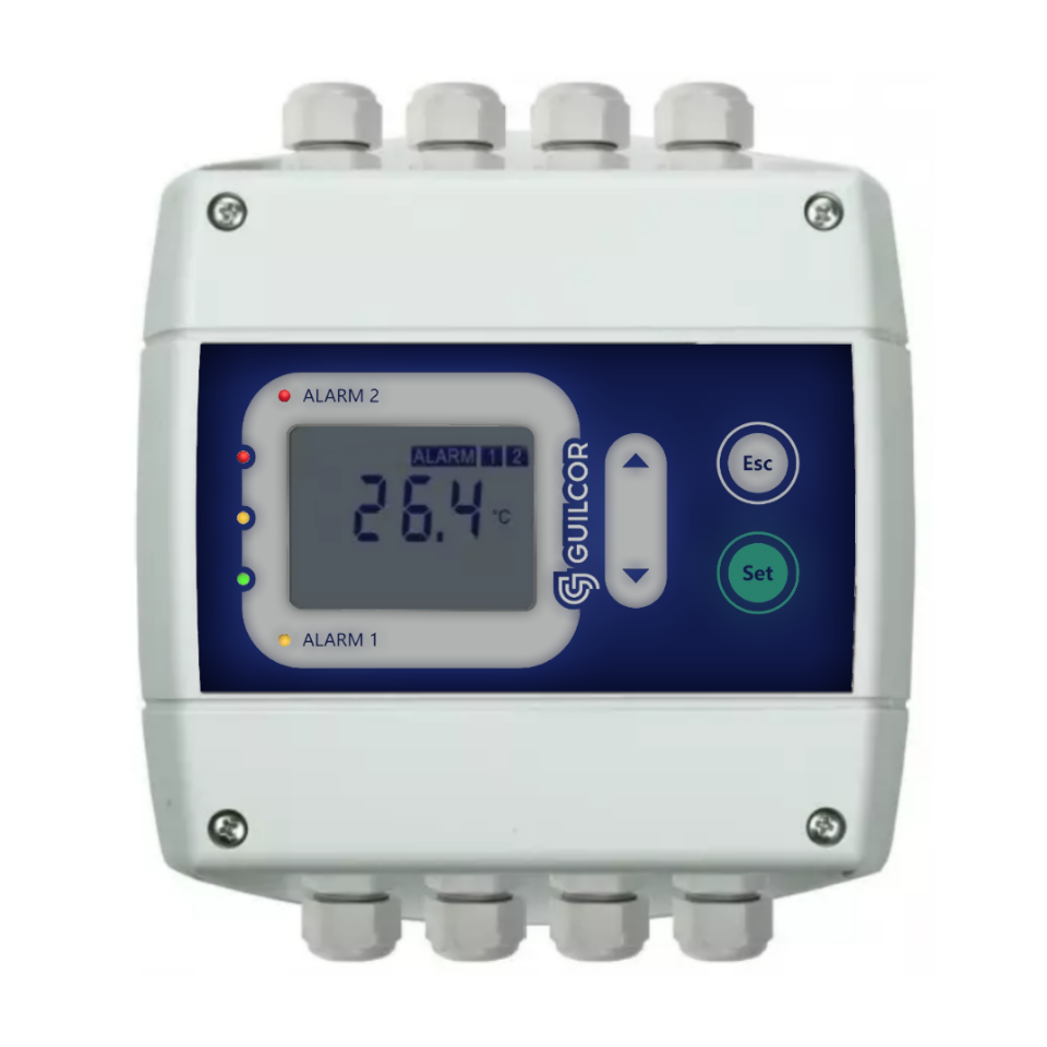 Transmițător de temperatură cu ieșire și releu RS485