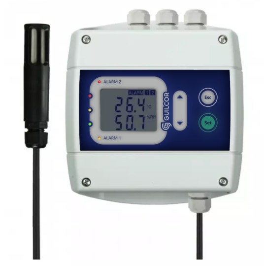 Regulador de temperatura y humedad + sonda T + RH