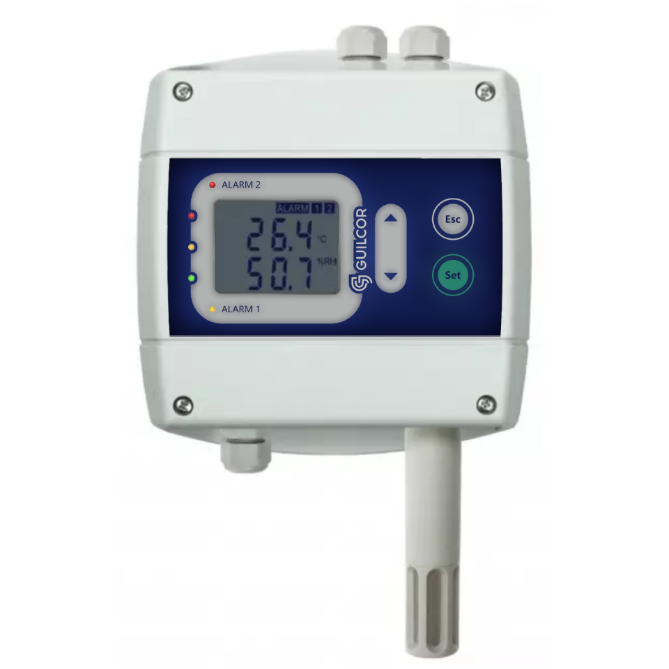 Regulator temperatury i wilgotności z przekaźnikiem 230Vac / 8A, higrostat