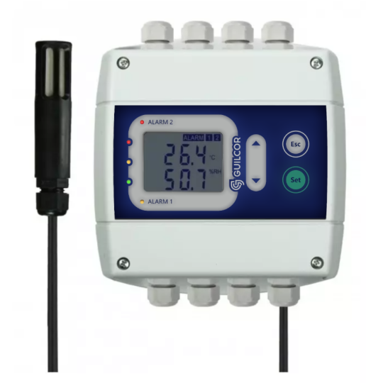Temperature and humidity controller with RS232 output