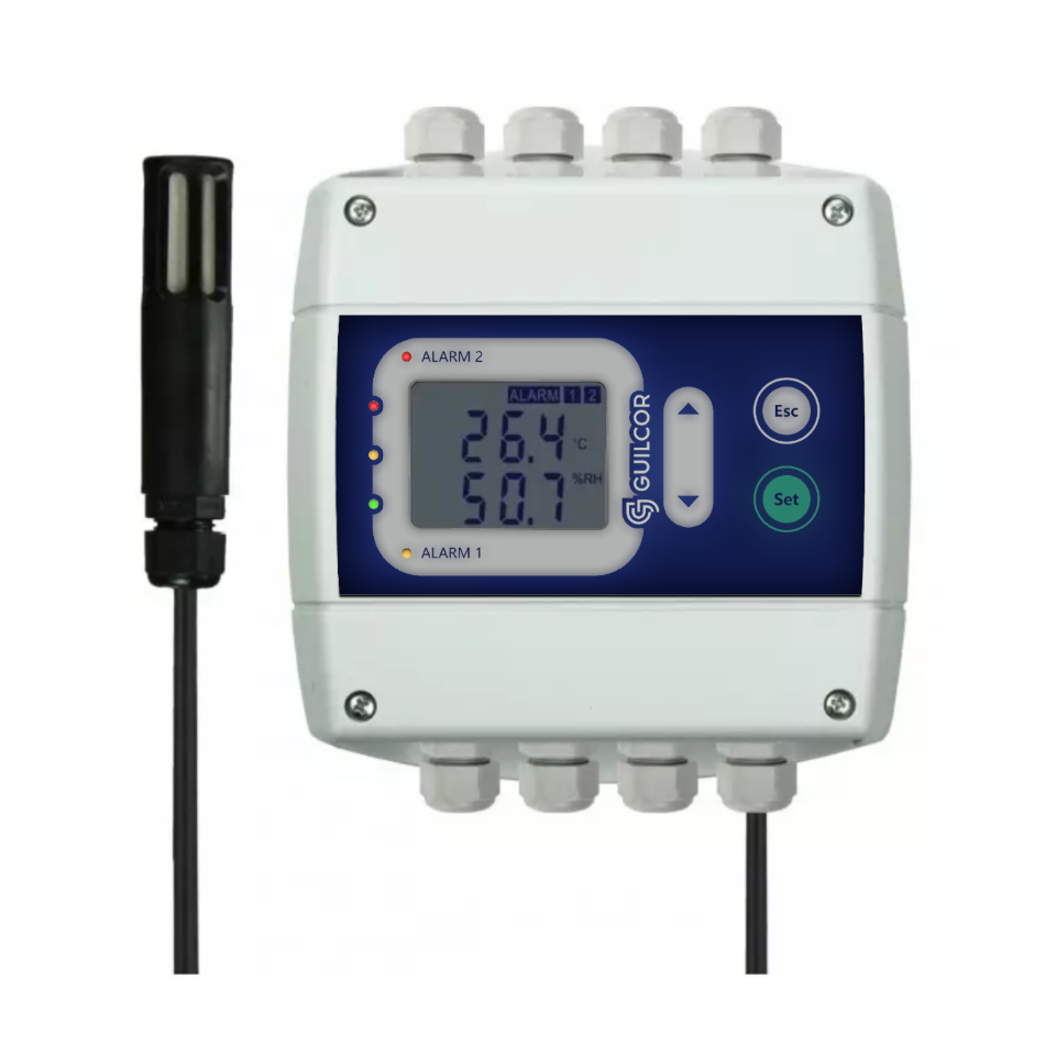 Controlador de temperatura y humedad con salida RS232