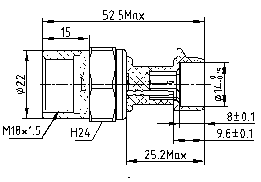 Diagram snímače tlaku ABS