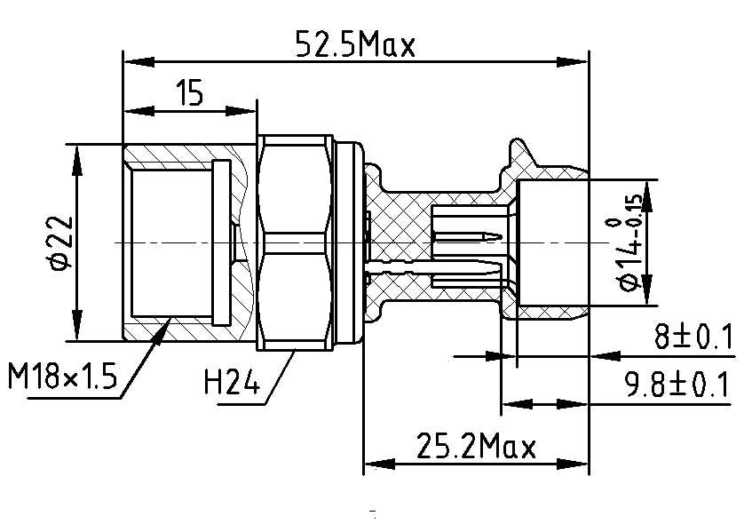 Diagrama del sensor de presión del ABS