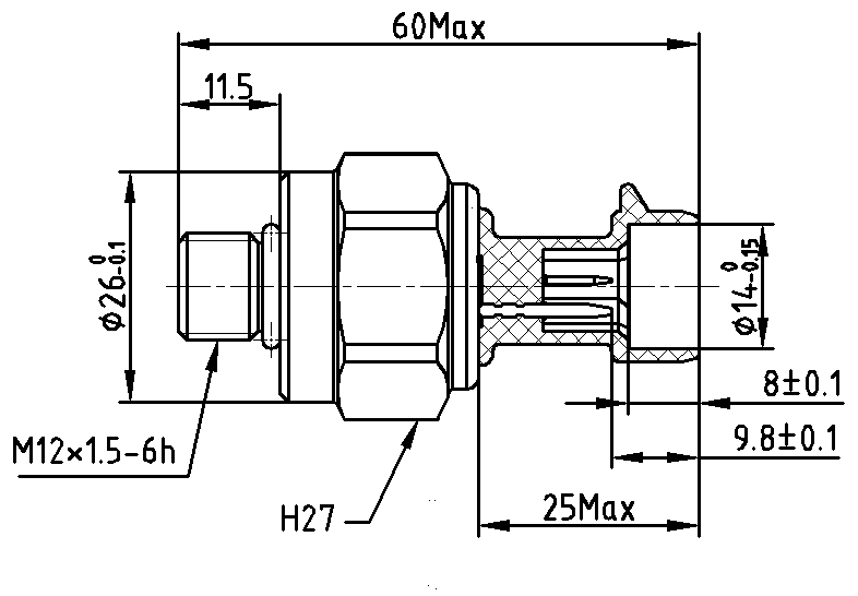 Schema hydraulische remdruksensor