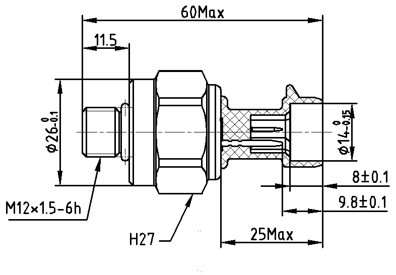 Capteur de pression hydraulique pour frein