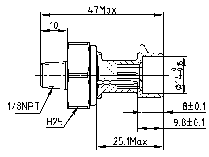 Diagramm des Motoröldrucksensors