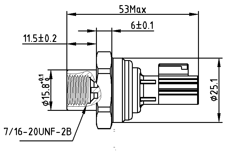 Commercial air conditioning pressure sensor