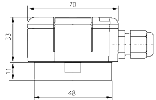 Contact probe with plastic connection head