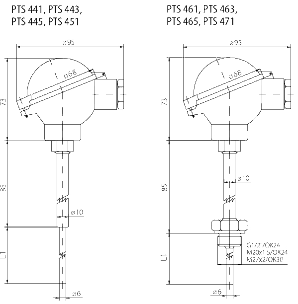 Aansluitkop sonde - IP68